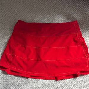 Lululemon Pace Rival skirt in red